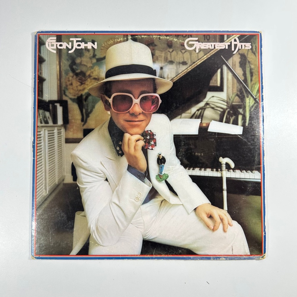 Elton John Greatest Hits Vinyl LP MCA 2128 Rocket Man Bennie and the‎ Jets 1974